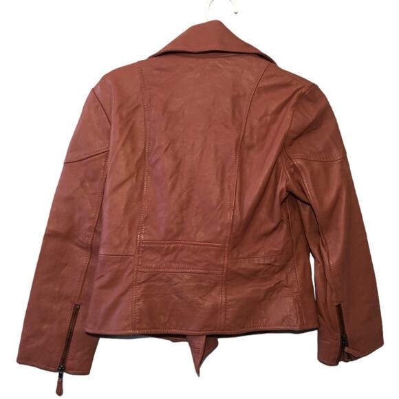 Reiss Women’s Lamb Leather Jacket Jacket Size M - Picture 2 of 11